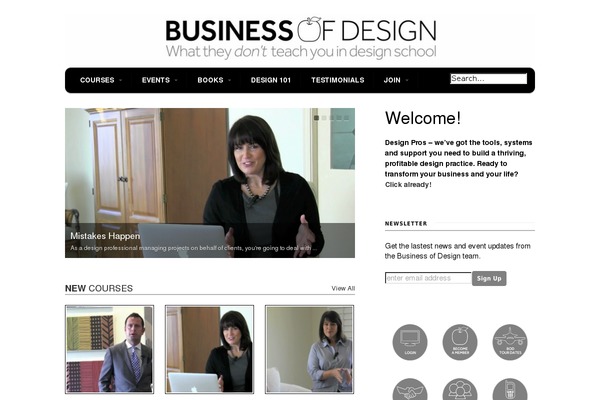 businessofdesign.com site used Grandmag