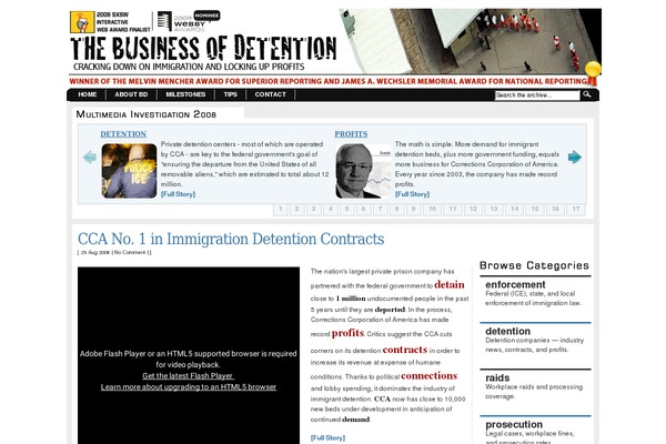 WordPress website example screenshot