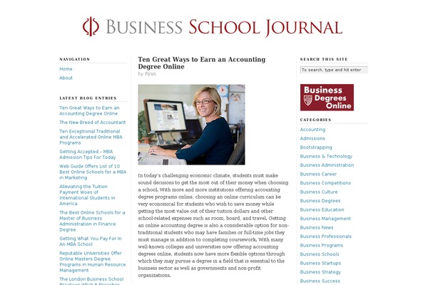 businessschooljournal.com site used Bsj