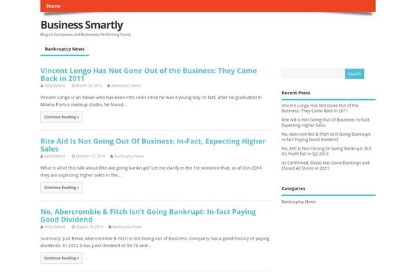 WordPress website example screenshot