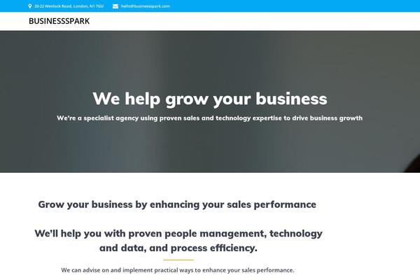 businessspark.com site used EmpowerWP