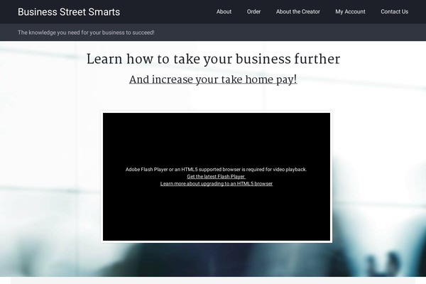 businessstreetsmarts.com site used Trades