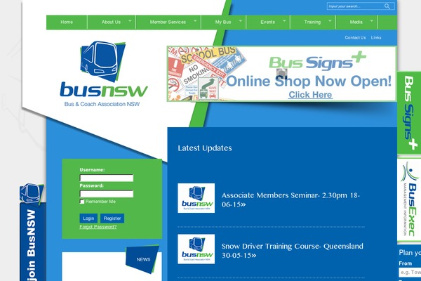 busnsw.com.au site used Busnsw