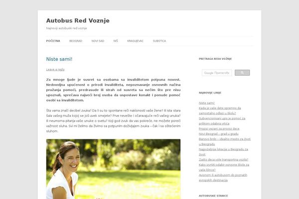 Twenty Twelve theme site design template sample