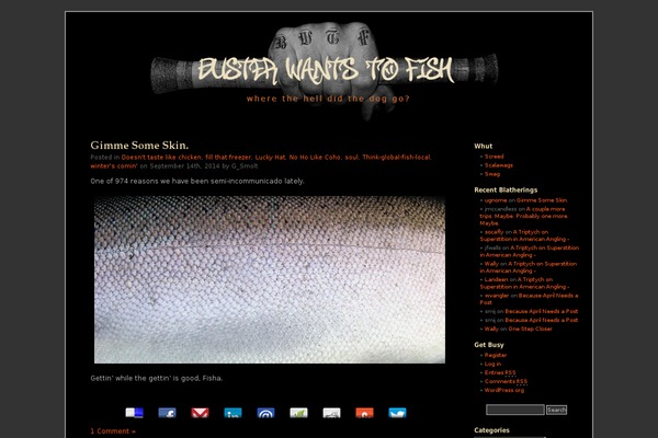Black theme site design template sample