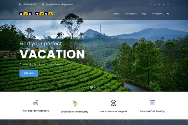 TravelTour theme site design template sample