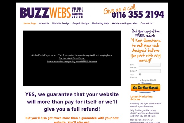 buswebs.co.uk site used Buzz-website-design-in-leicester-website