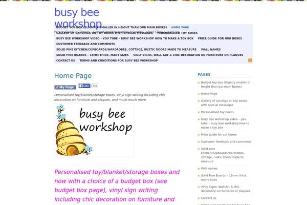 WordPress website example screenshot