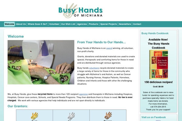 busyhandsofmichiana.org site used Busyhands31