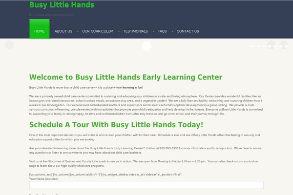 Blitz theme site design template sample