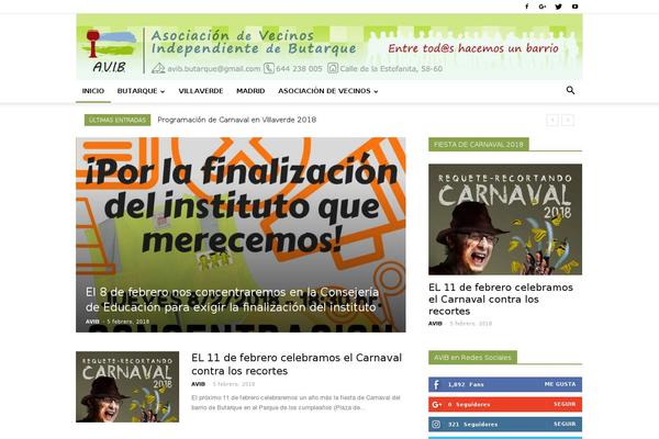 WordPress website example screenshot