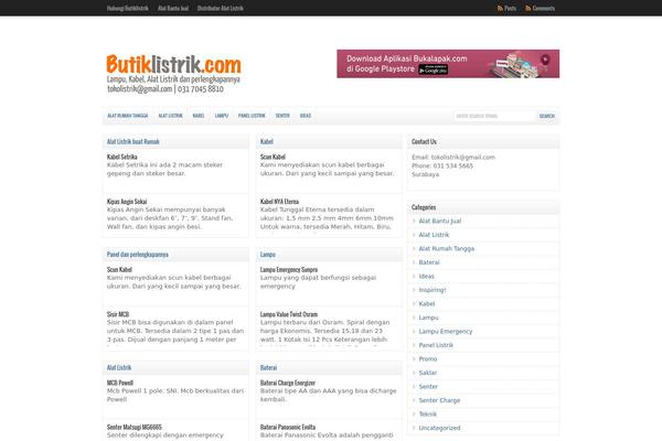 WordPress website example screenshot