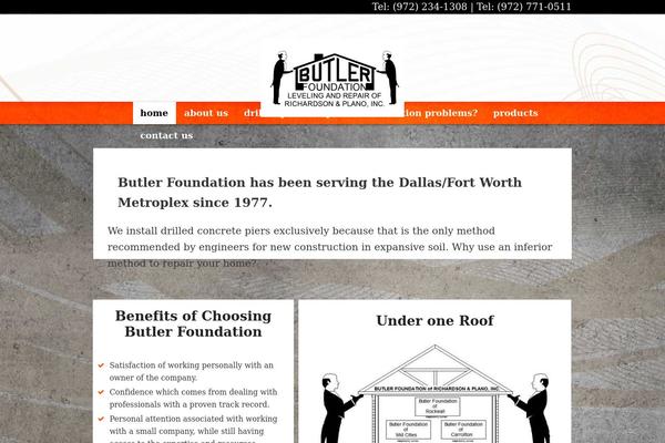 butler-foundation.com site used Masonry