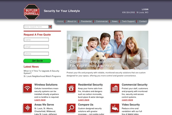 WordPress website example screenshot