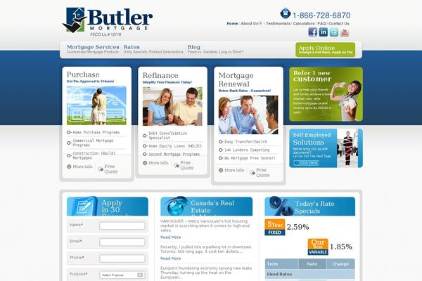 Butler theme site design template sample