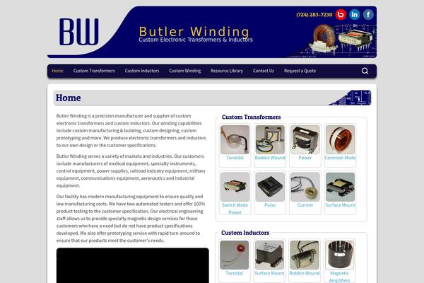 butlerwinding.com site used Azuma-pro-child