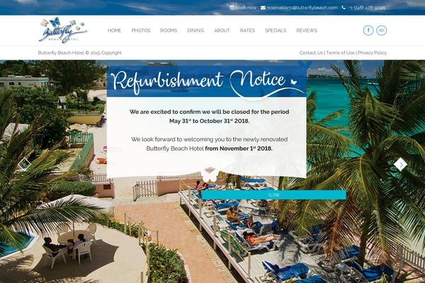 butterflybeach.com site used Holiday