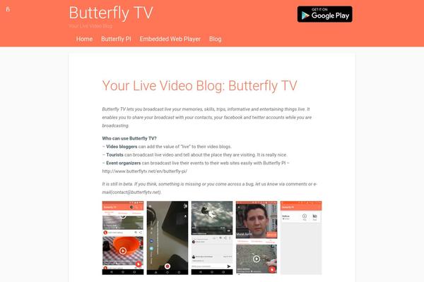 butterflytv.net site used Materialist