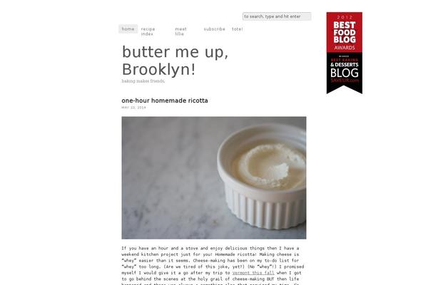 buttermeupbrooklyn.com site used Thesis 1.8.3