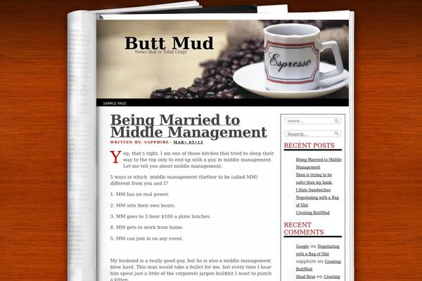 buttmud.com site used Fresh Ink Magazine