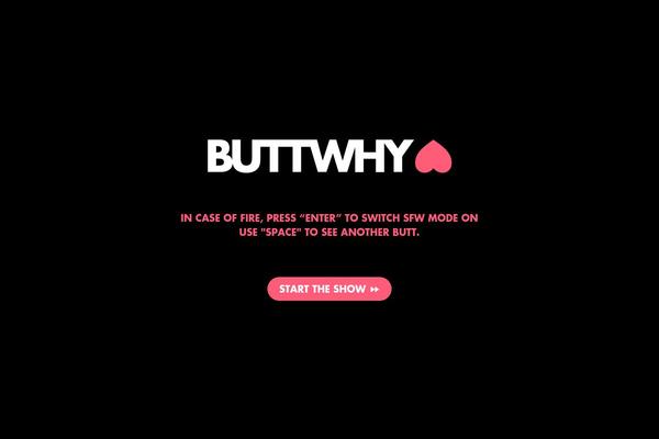 buttwhy.com site used Buttwhy