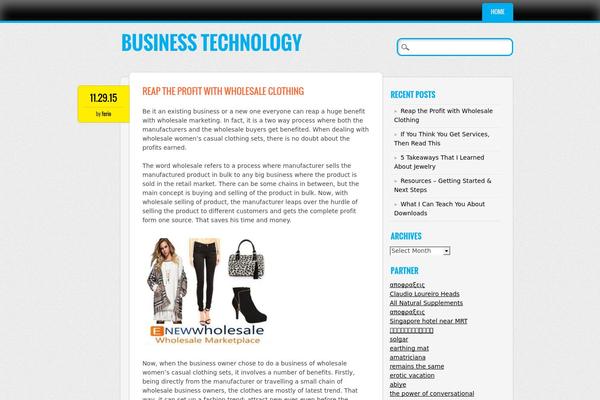 WordPress website example screenshot