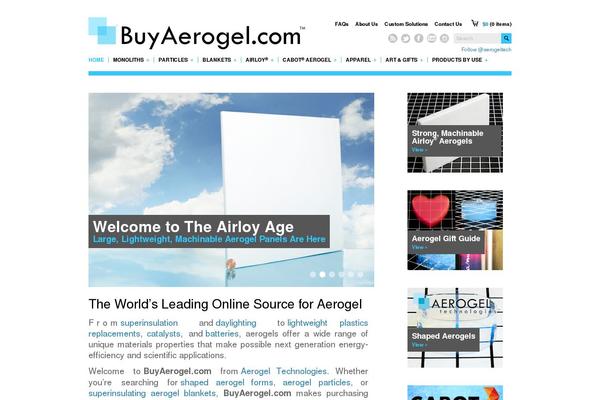 buyaerogel.com site used Shoppress-theme