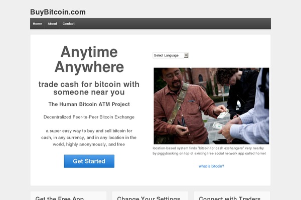 buybitcoin.com site used Responsive