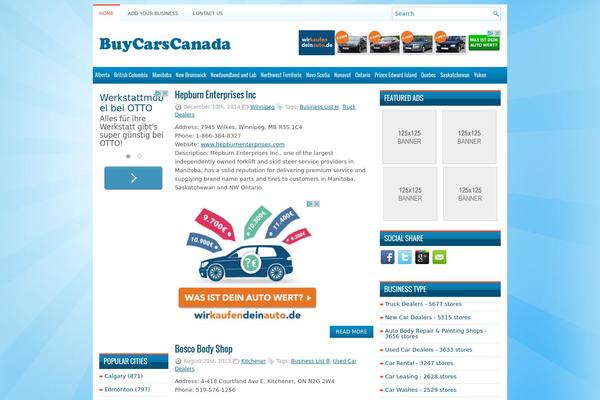 buycarscanada.com site used Wpzine
