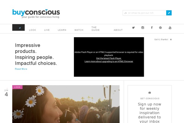 buyconscious.com site used Buy-conscious