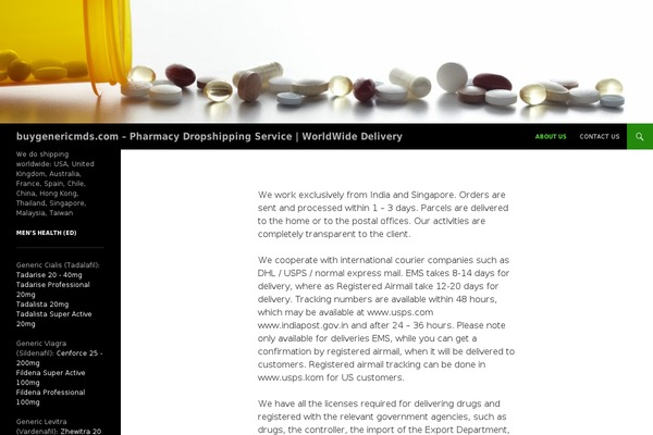 WordPress website example screenshot