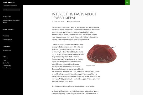 Twenty Fourteen theme site design template sample