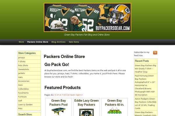 buypackersgear.com site used Green2