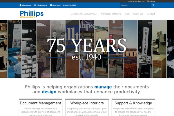 buyphillips.com site used Steelcase