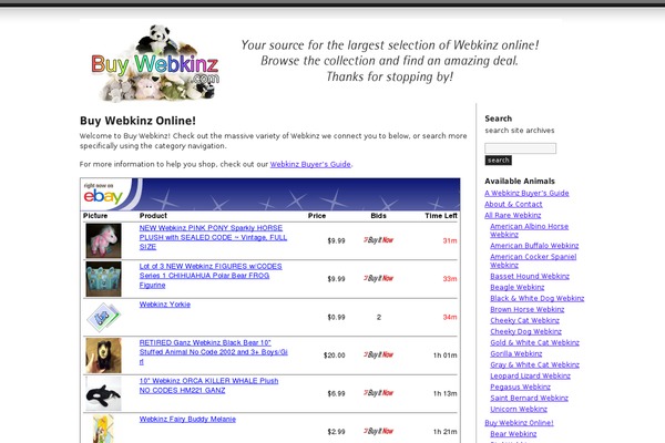buywebkinz.com site used Journalist