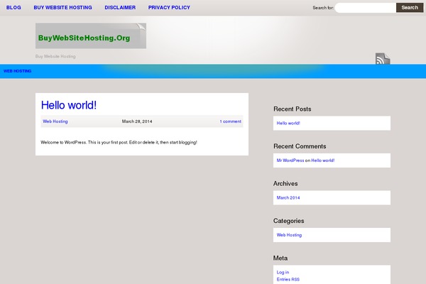 WordPress website example screenshot