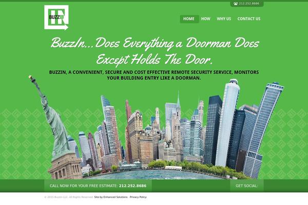 Buzz theme site design template sample
