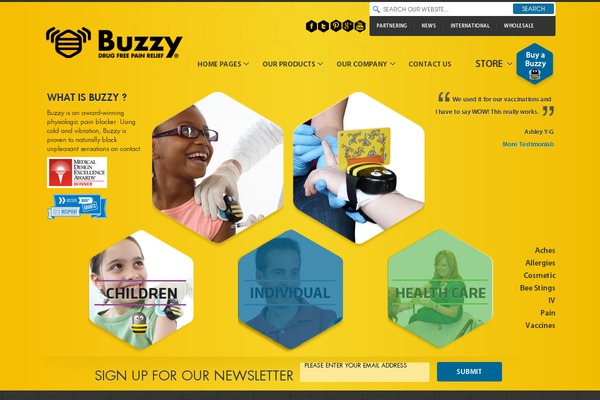 buzzy theme websites examples