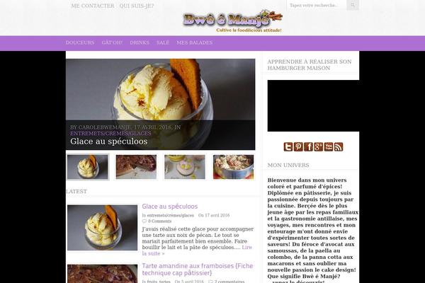 Foodpress theme site design template sample