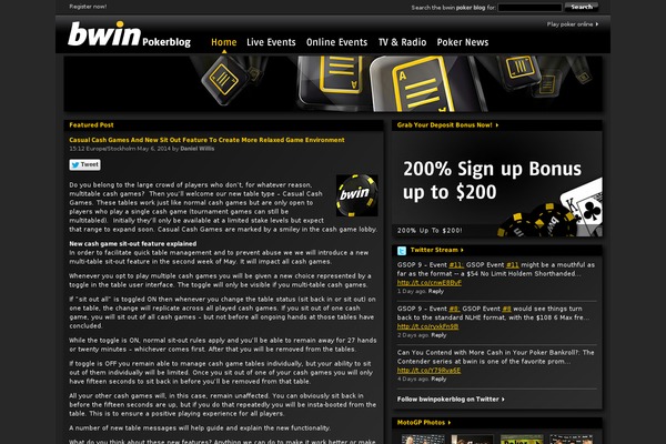 bwin theme websites examples