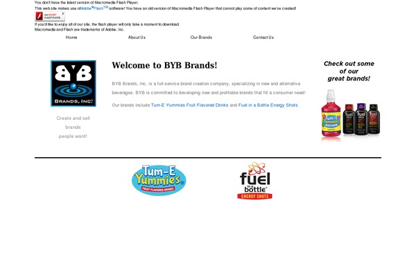 bybbrands.com site used Byb