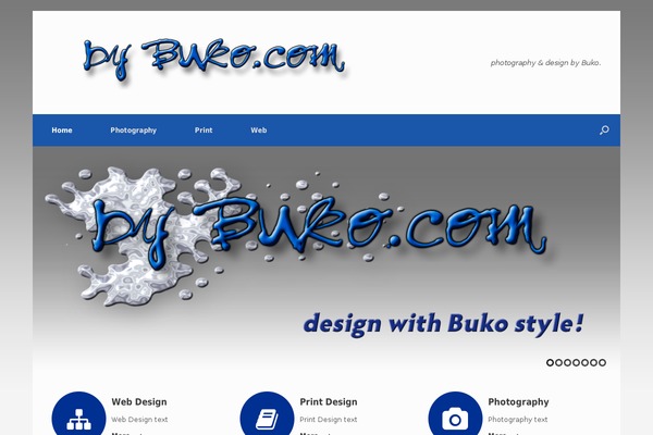 Vantage theme site design template sample