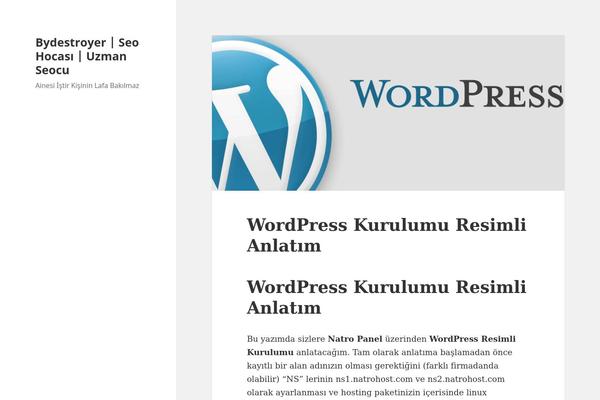 Twenty Fifteen theme site design template sample