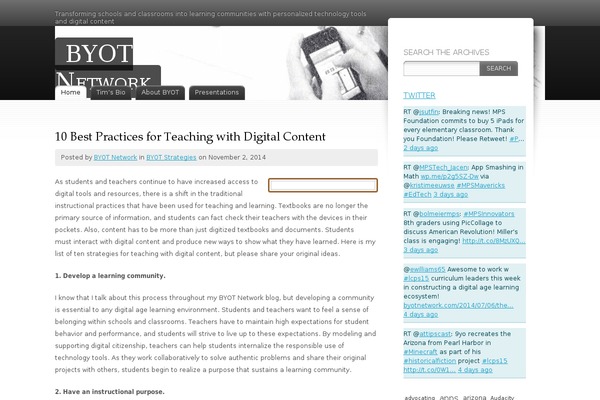 WordPress website example screenshot