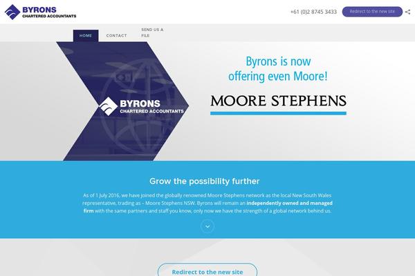 byrons.com.au site used Byrons