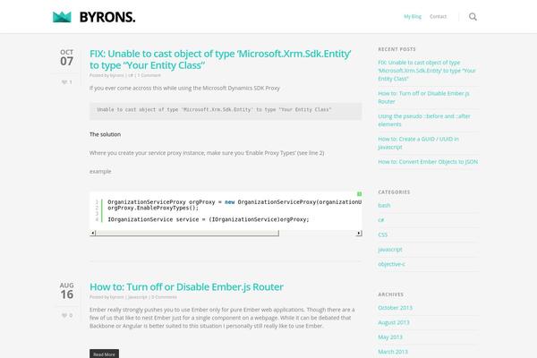 Salient theme site design template sample