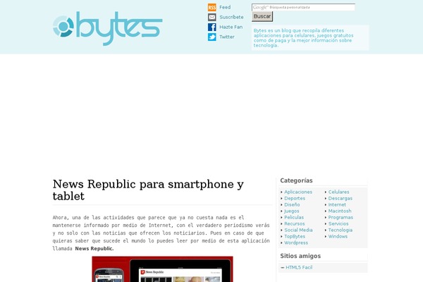 bytes.mx site used Blogsbeta V2