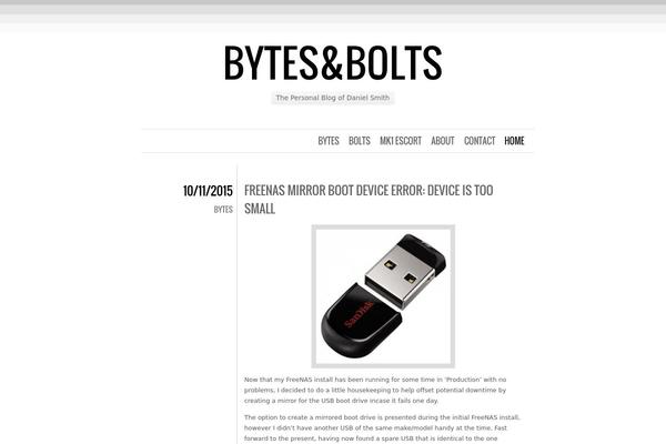 bytesandbolts.com site used Chunk