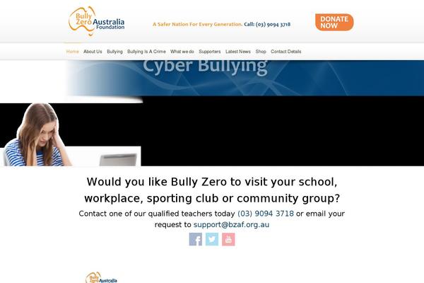 bzaf.org.au site used Bullyzero