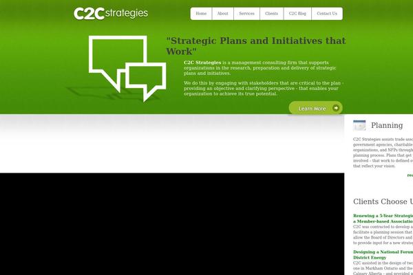 C2c theme site design template sample